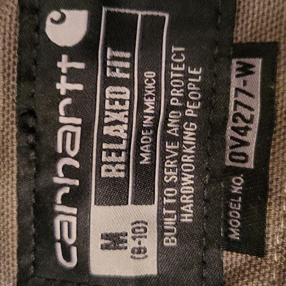 Carhartt Women's Sherpa Lined Vest Relaxed Fit Washed Duck Medium Taupe Gray - Picture 7 of 11